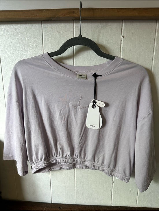 Prana Tops - Prana Lavender Cropped Tee